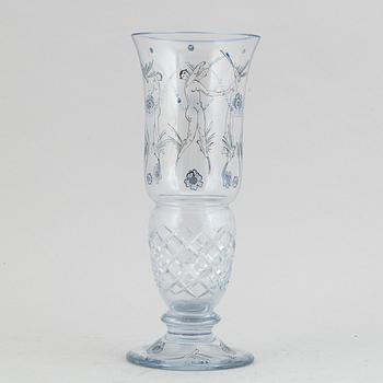 A Wiener Werkstätte glass vase, early 20th Century.