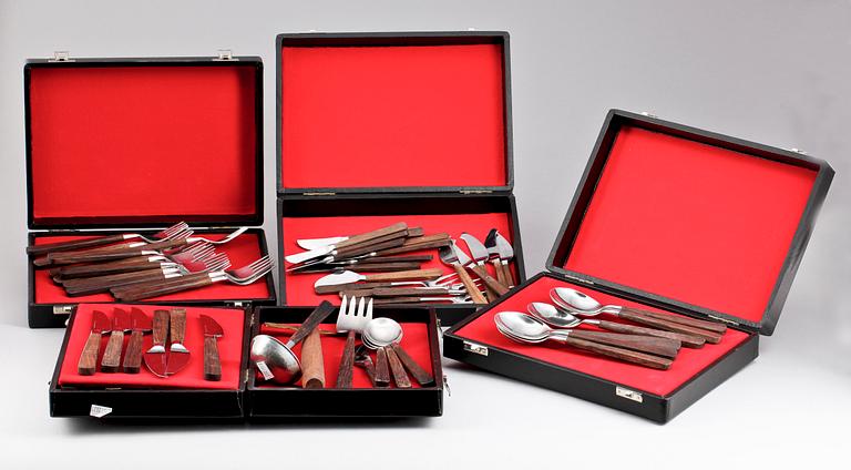 BESTICKUPPSÄTTNING, 47 delar. Rostfri stål. Hackman, Finland.