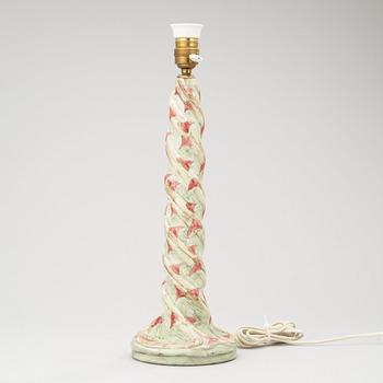 RÖRSTRAND, bordslampa, jugend, omkring 1900.