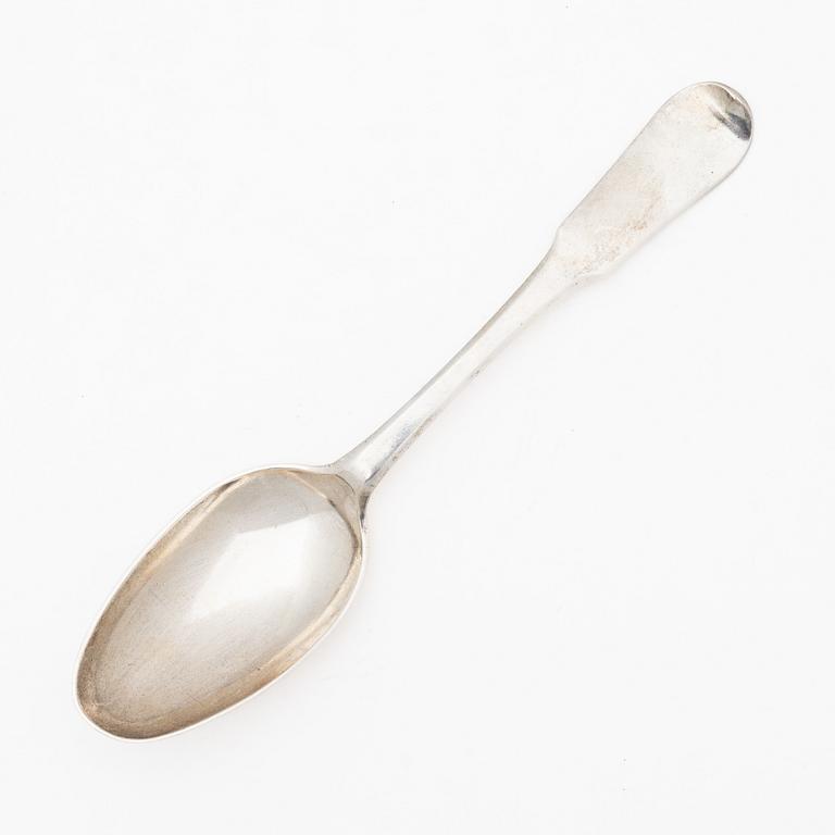 A Swedish silver spoon, mark of Friedrich Heinrich Klinck, Stockholm 1753.