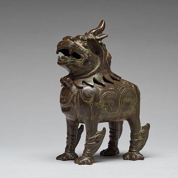 RÖKELSEKAR, brons. Qingdynastin (1664-1912).