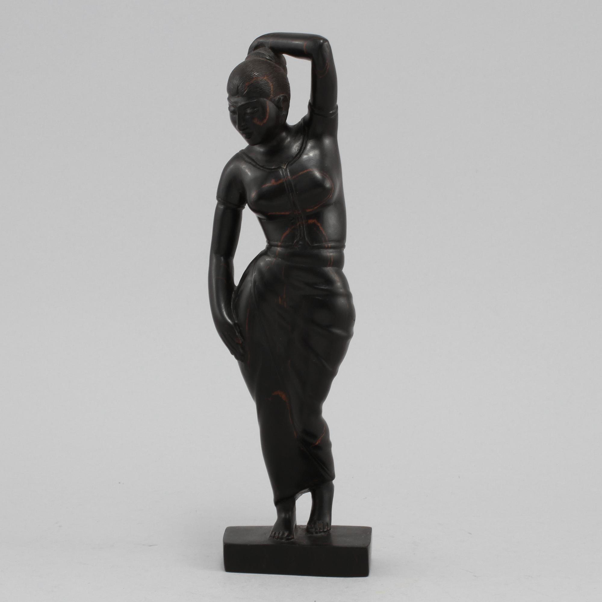 FIGURIN, ebenholts, 1900-tal.