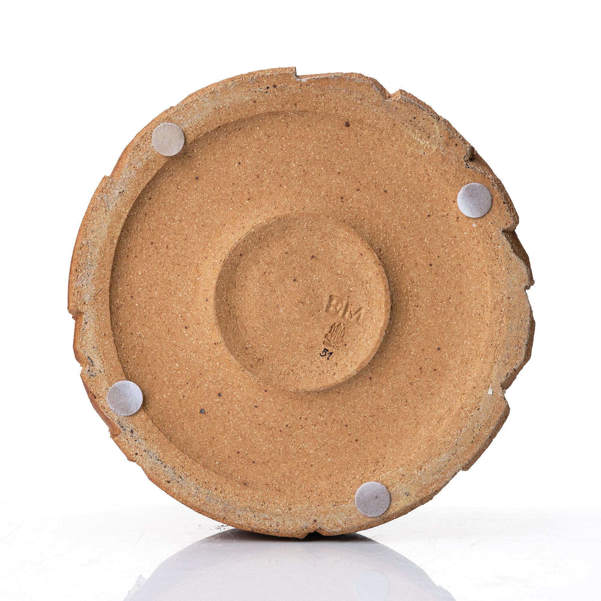 Erik Magnussen, attributed to, a stoneware vase, Bing & Grøndahl, Denmark early 1960s.