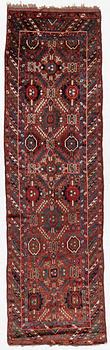 An antique Sauj Bulag runner, Eastern Kurdistan, c. 360 x 155.