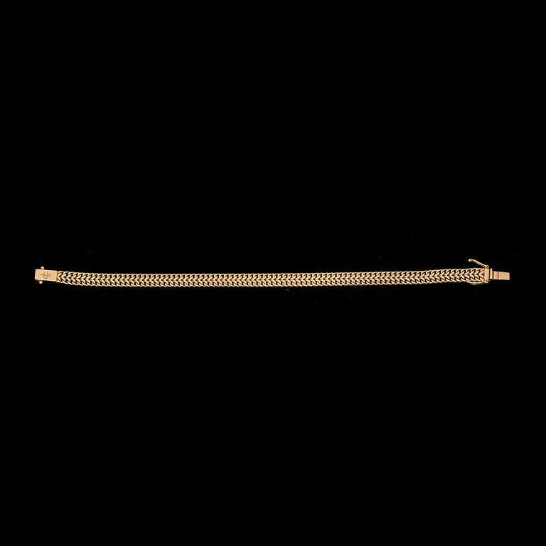 ARMBAND, 18K guld. Vikt ca 11 gram.