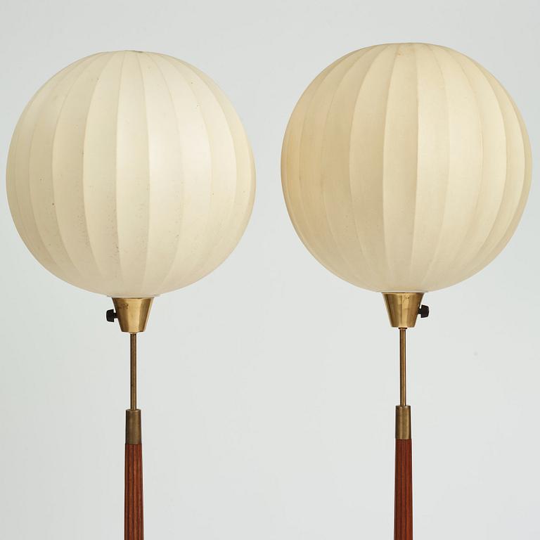 Hans Bergström, tillskrivna, golvlampor 1 par, ASEA, Sverige 1940-50-tal.