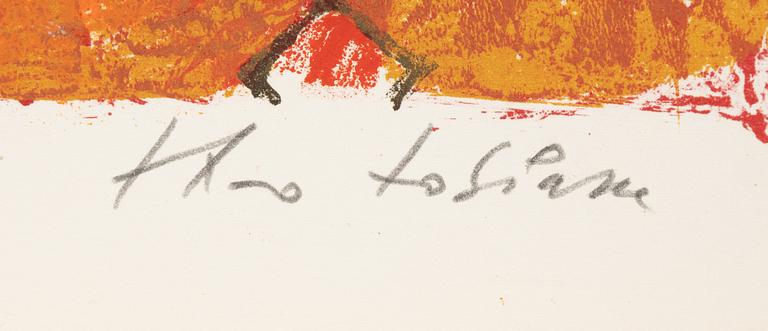 Theo Tobiasse, "The Song of Songs of King Salomon",portfolio with 12 ligographs in colous, signed 18/200.