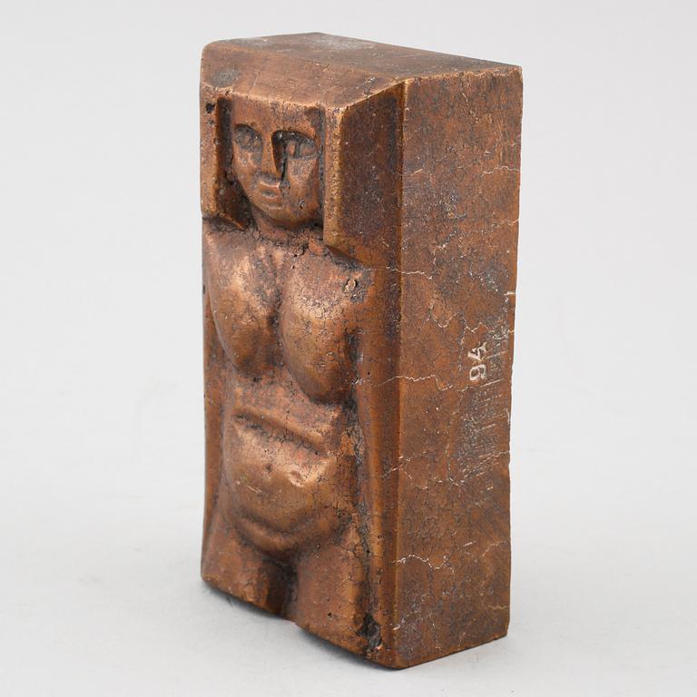BOKSTÖD, brons, Erik Höglund, signerat, 1900-tal.
