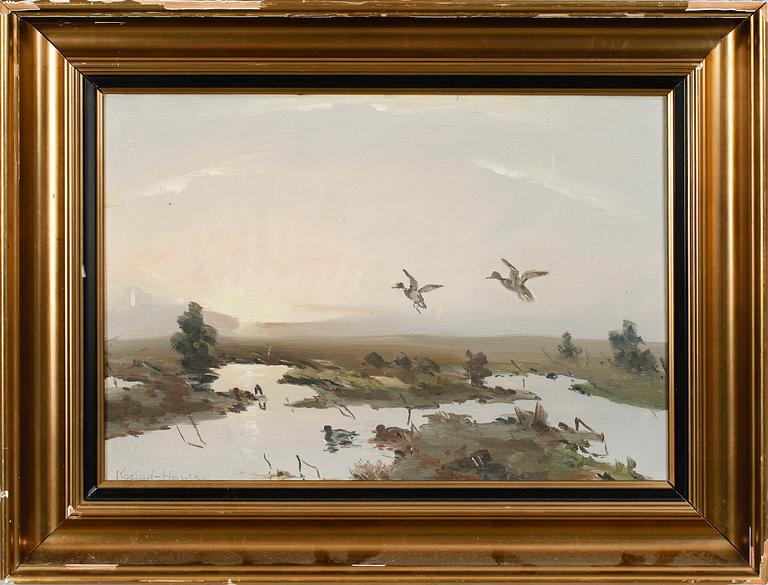 KOEFOD HANSEN, olja på duk, signerad.