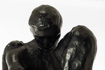 Gudmar Olovson, skulptur. Signerad. Numrerad. Gjutarstämpel. Brons, höjd 90 cm, längd 32 cm.