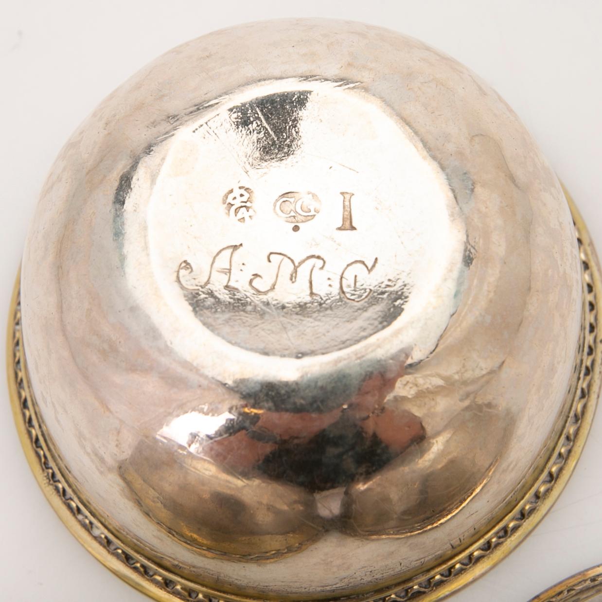 Tumblers, 3, silver, Conrad Gadd (active 1725–1750), Kristianstad.