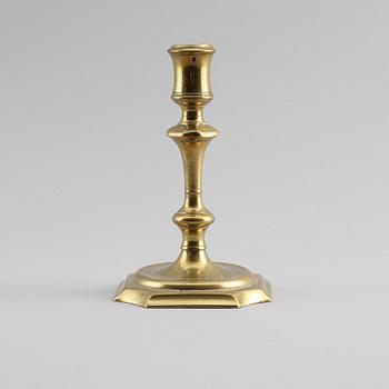 LJUSSTAKE, mässing, barock, 1700-tal.