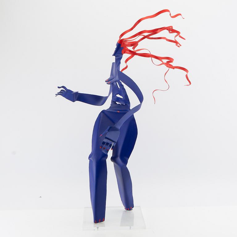 Timo Solin, Sculpture Woman with Red Hair.