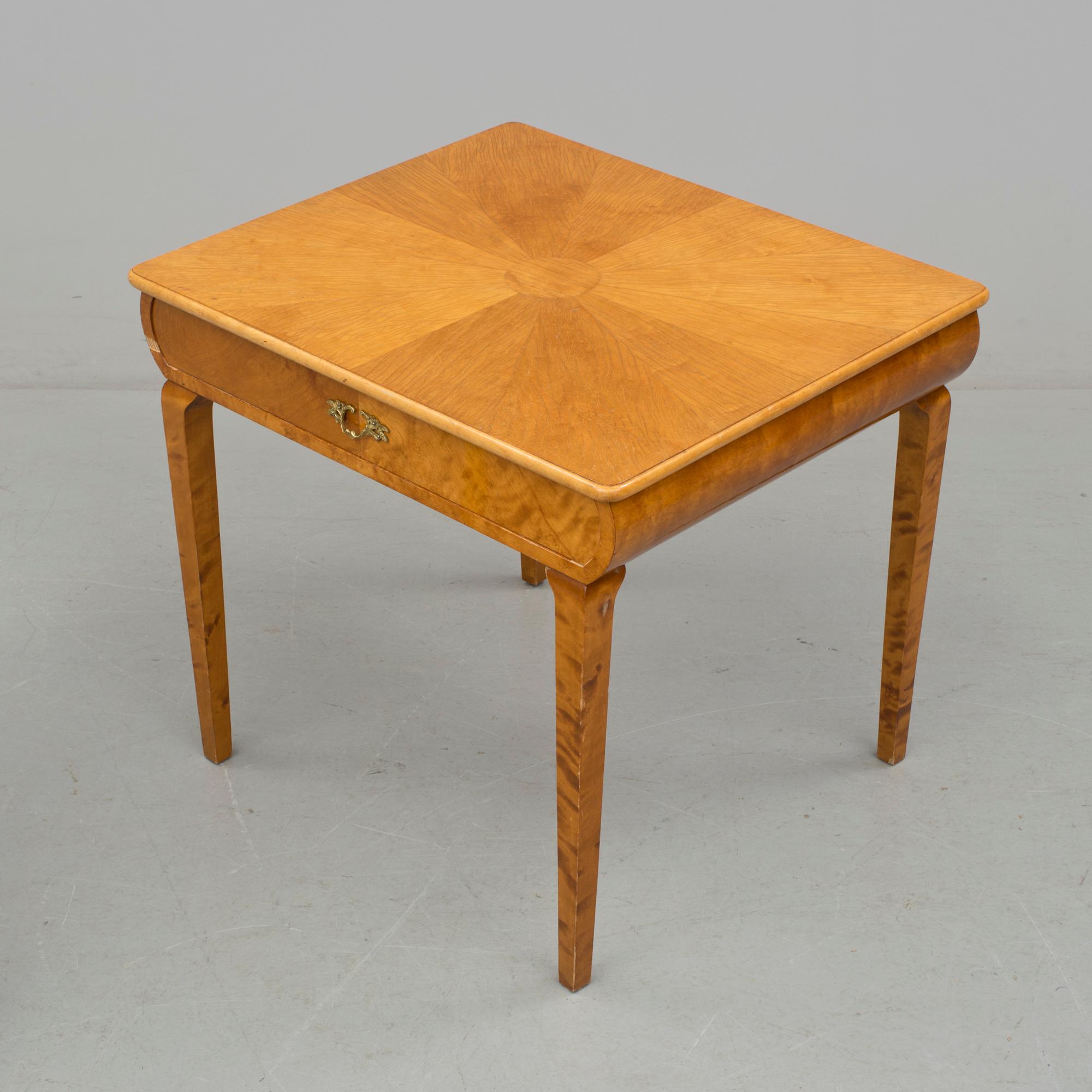 SALONGSMÖBLEMANG, Art Déco, 4 delar, 1940-tal.