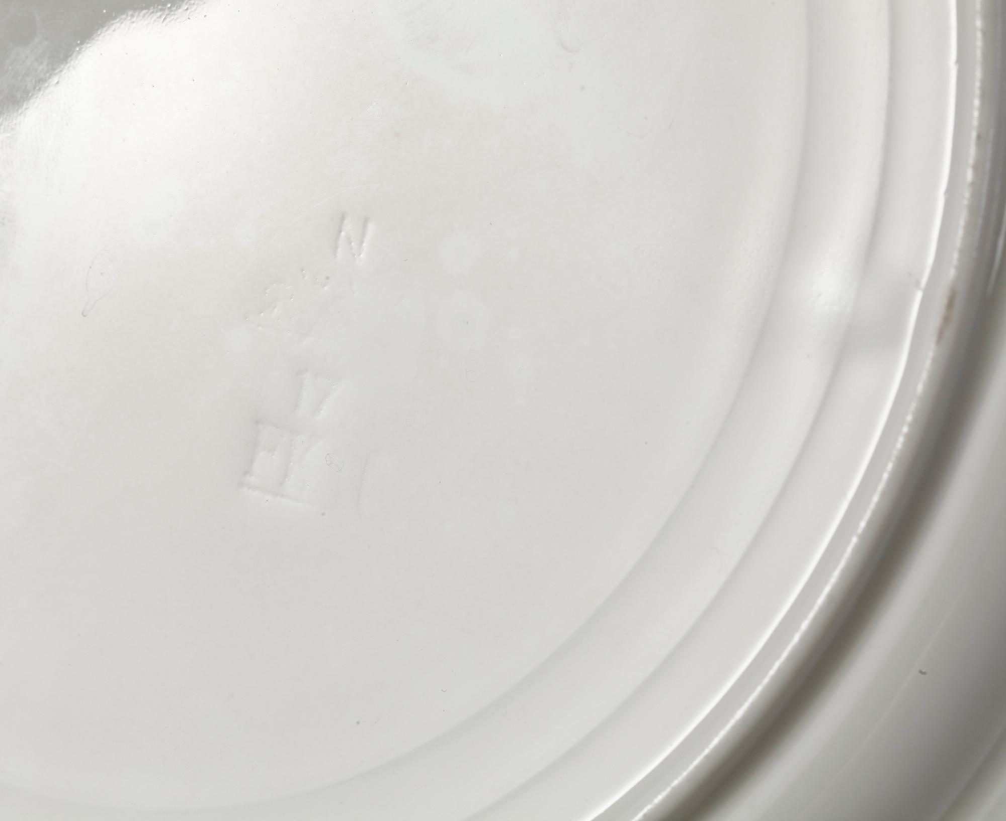 SERVISDELAR, 13 st, porslin, jugend, "Trollslända", Rörstrand, tidigt 1900-tal.