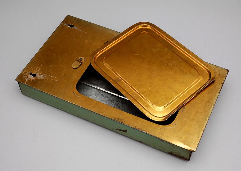 INKÖPSTAVLA TILL HUSHÅLLET, plåt, 1930/40-tal.