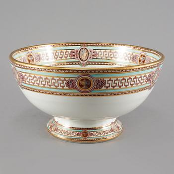 BÅLSKÅL, flintgods, "Svea", Gustavsberg, 1860-1913.