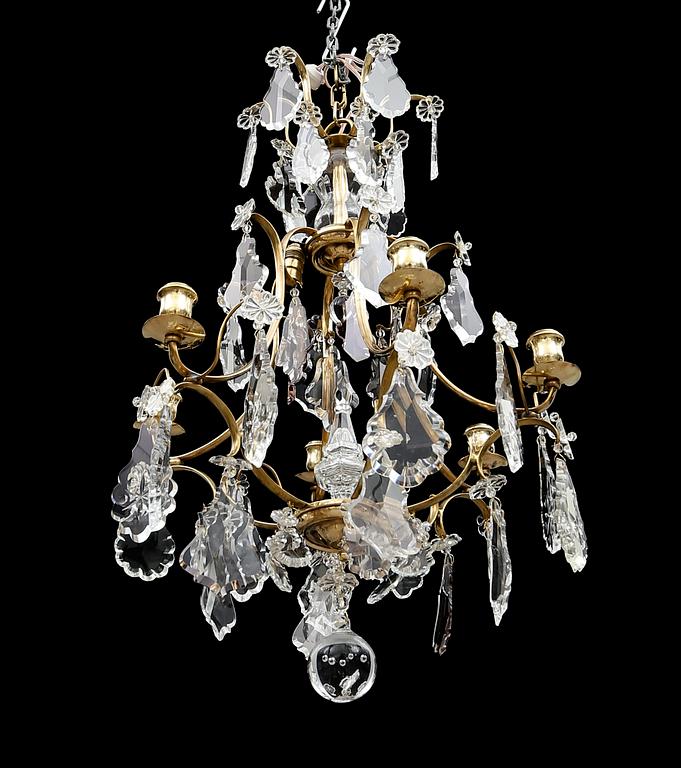 LJUSKRONA, barockstil, 1900-talets första hälft. Höjd ca 75 cm.