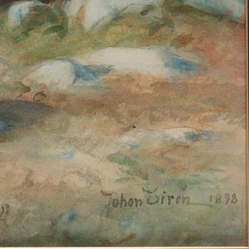 Johan Tirén, watercolour, signed and dated 1898.