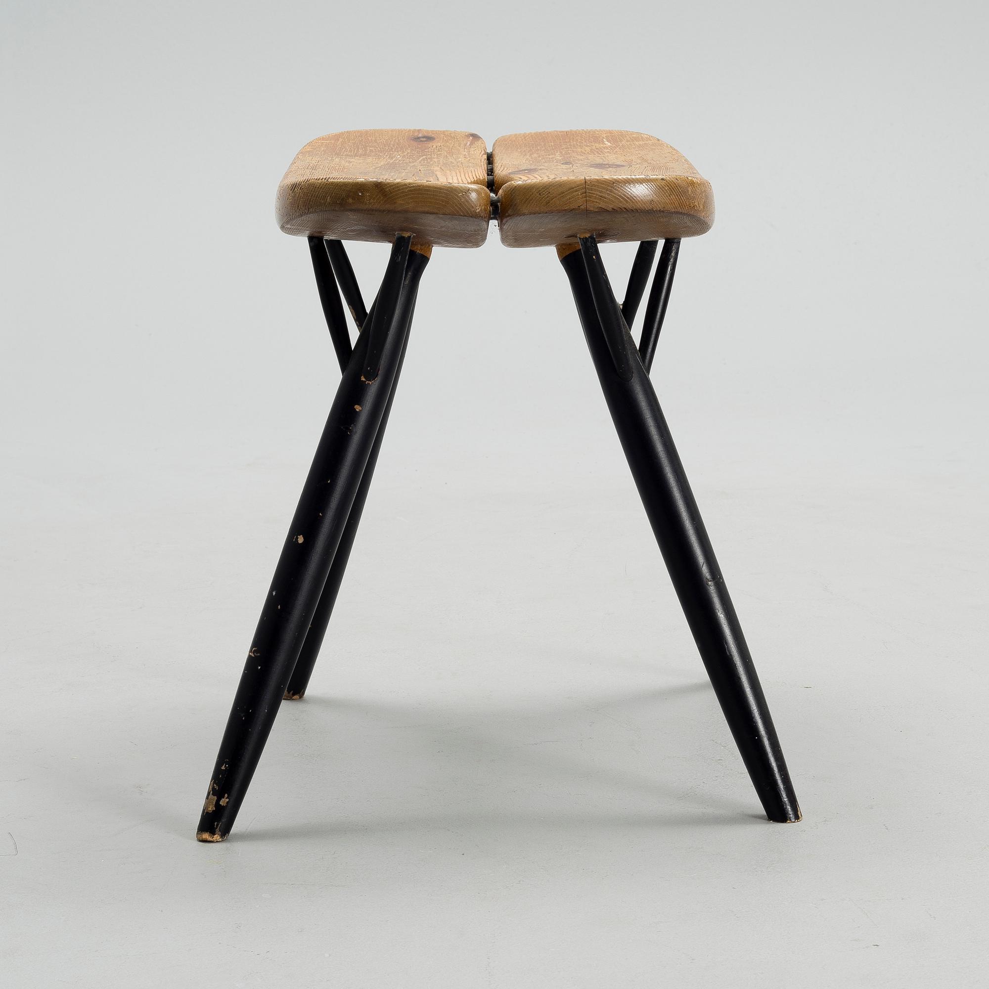 ILMARI TAPIOVAARA, stool, "Pirkka", Laukaan Puu, mid 1900.