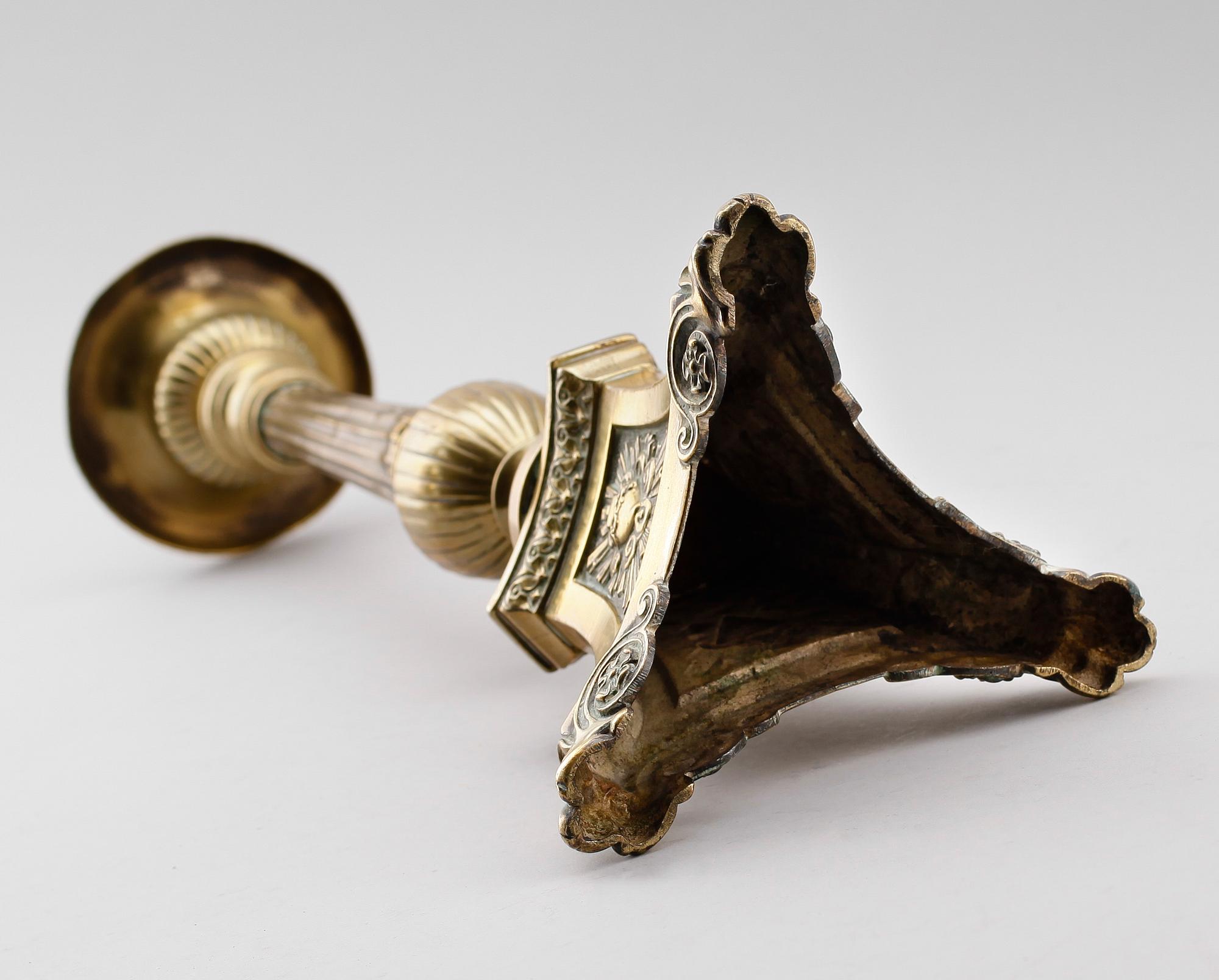 KYRKSTAKE, mässing, 1700-tal.