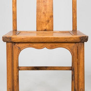 Six hardwood chairs. China. Qing dynasty. 19th century.