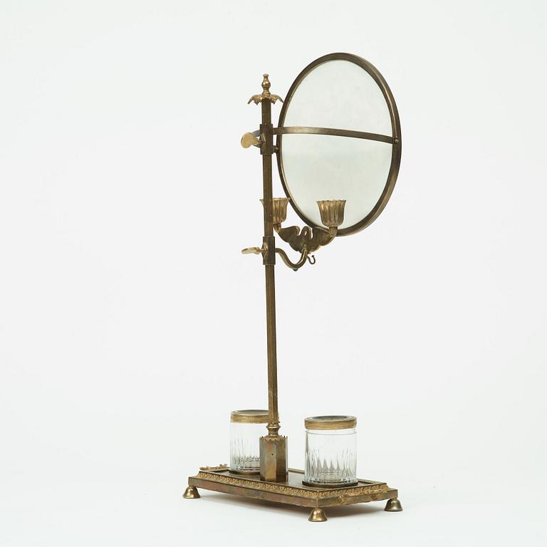 Miracle lamp with writing set, Moscow, Russia, around 1830.