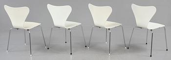 STOLAR, 4 st, "Sjuan", Arne Jacobsen, Fritz Hansen, 1981.