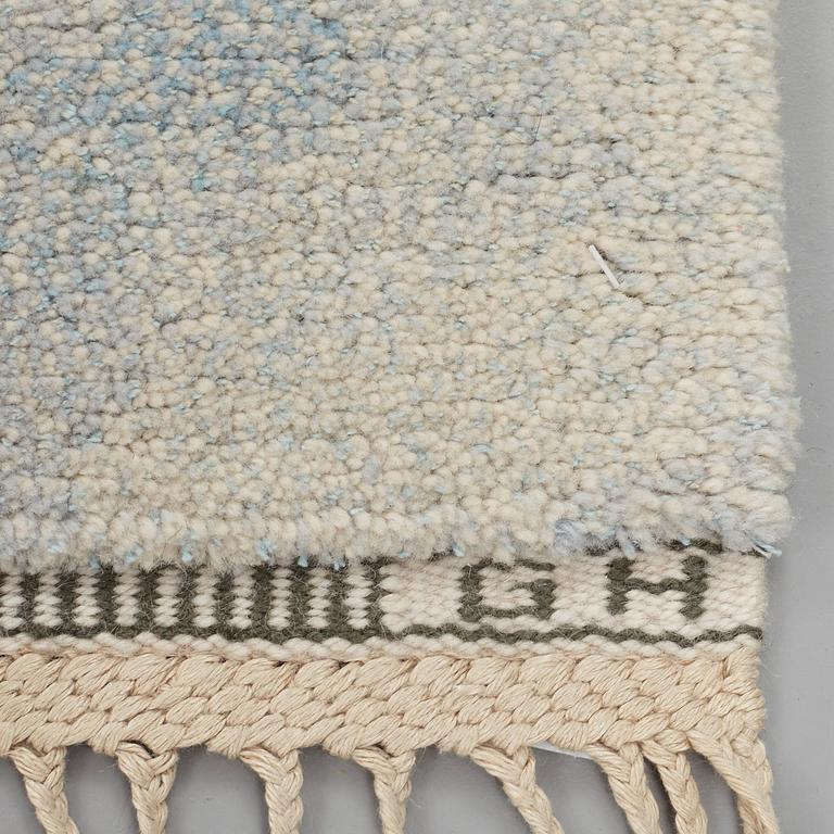 Gunilla Holmgren, A CARPET, "Vattenspegling", knotted pile, ca 184 x 171 cm, signed AB MMF GH.