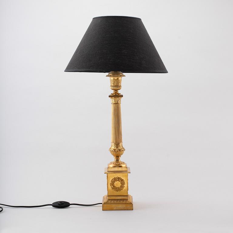 BORDSLAMPA, empirestil, 1800-talets andra hälft.