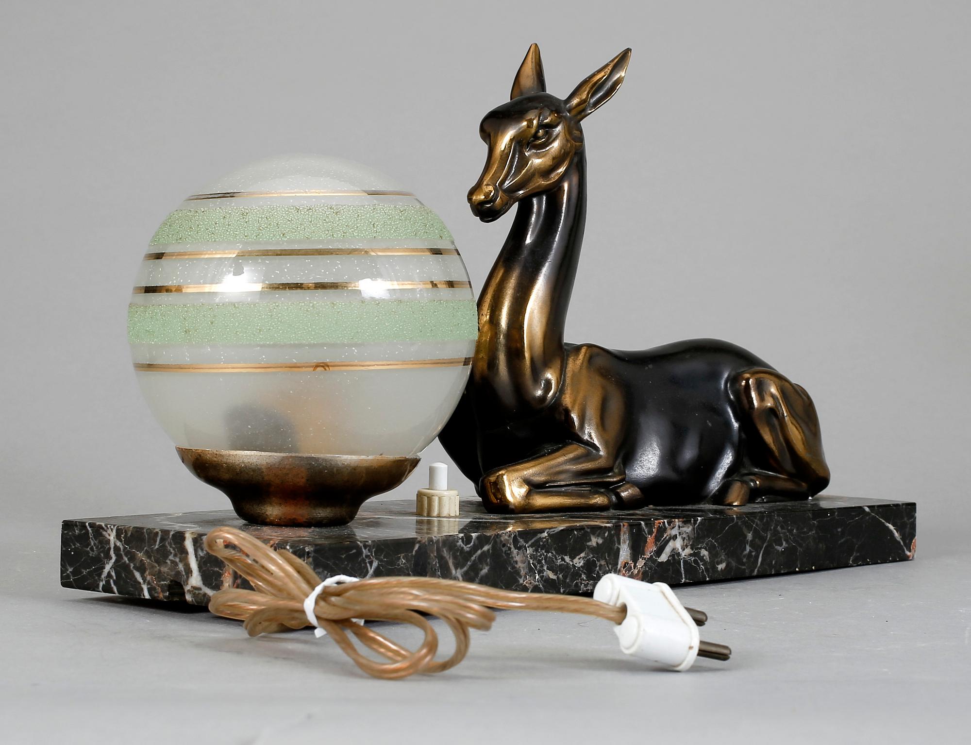BORDSLAMPA, art deco, 1930/40-tal.