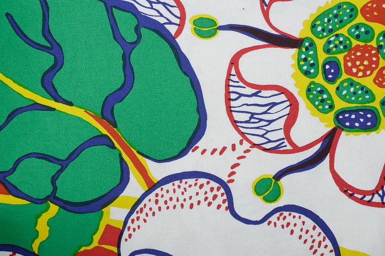 DUKAR, 2 st, GARDINKAPPA samt TYG. Svenskt Tenn, bla Josef Frank.