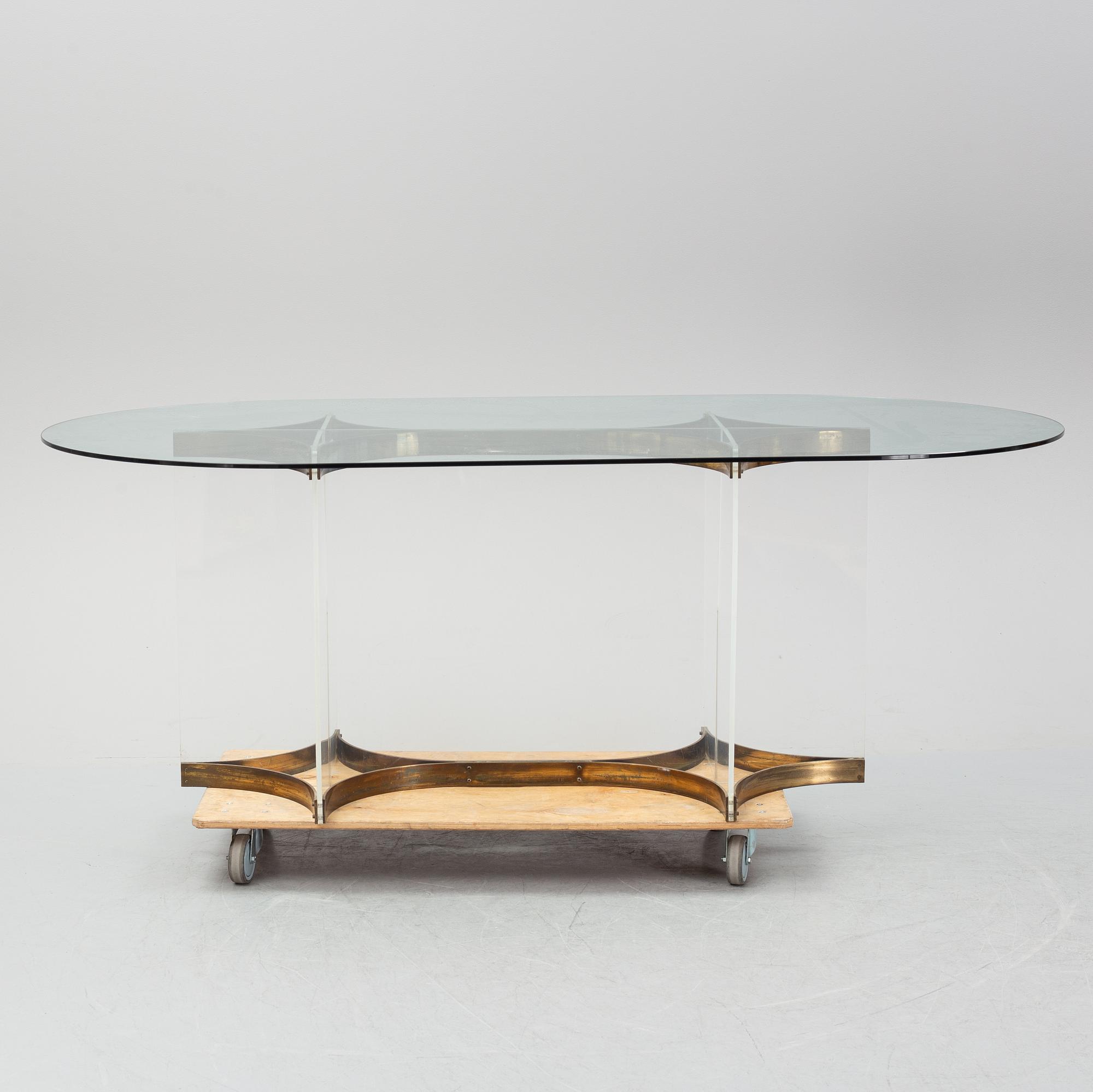 A dining table probably by Charles Hollis Jones, USA, 1970's.