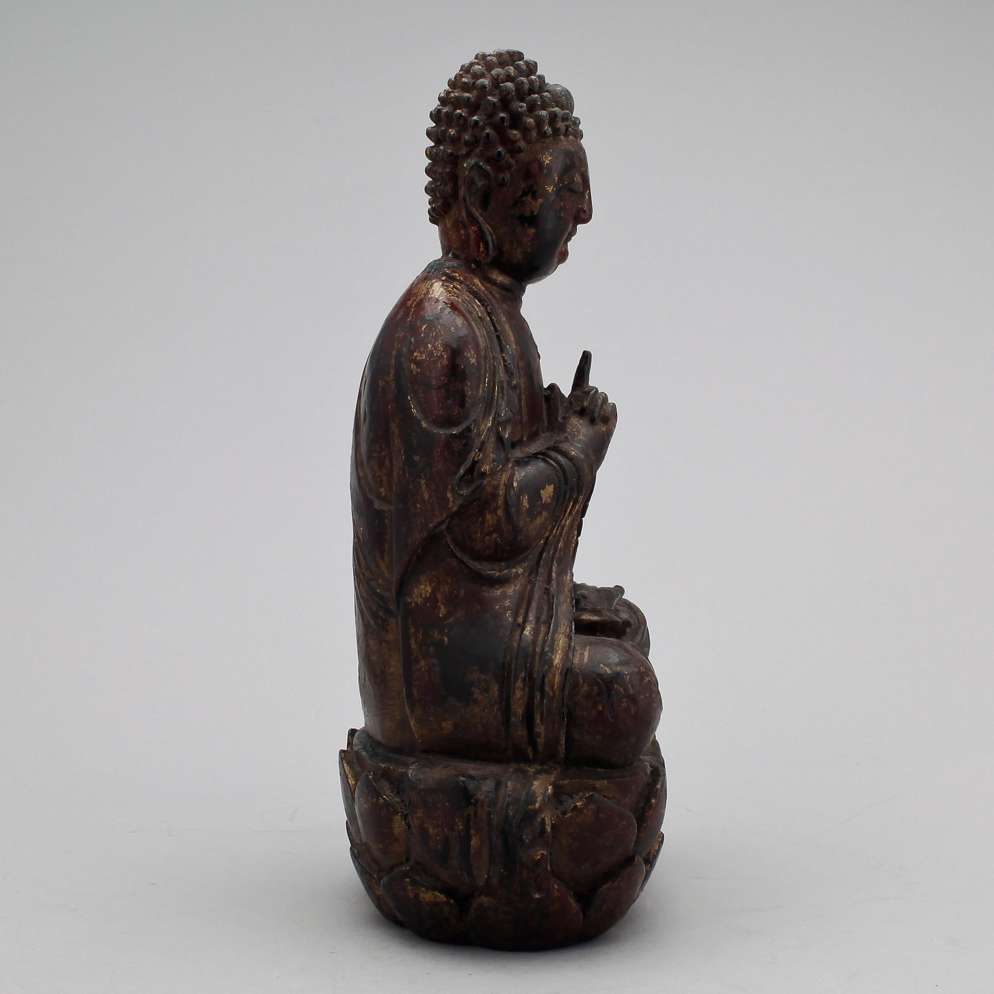 FIGUR, Buddha, troligen 1800-tal.