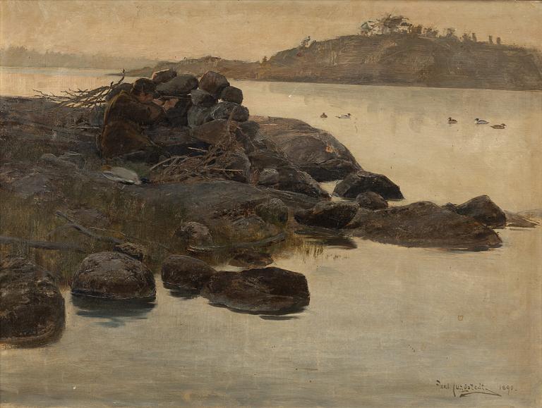 Axel Jungstedt, Hunters by the water's edge.