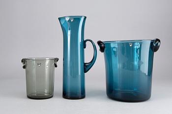 NILS LANDBERG, 3 pcs, Orrefors, mid 30th century / latter part.