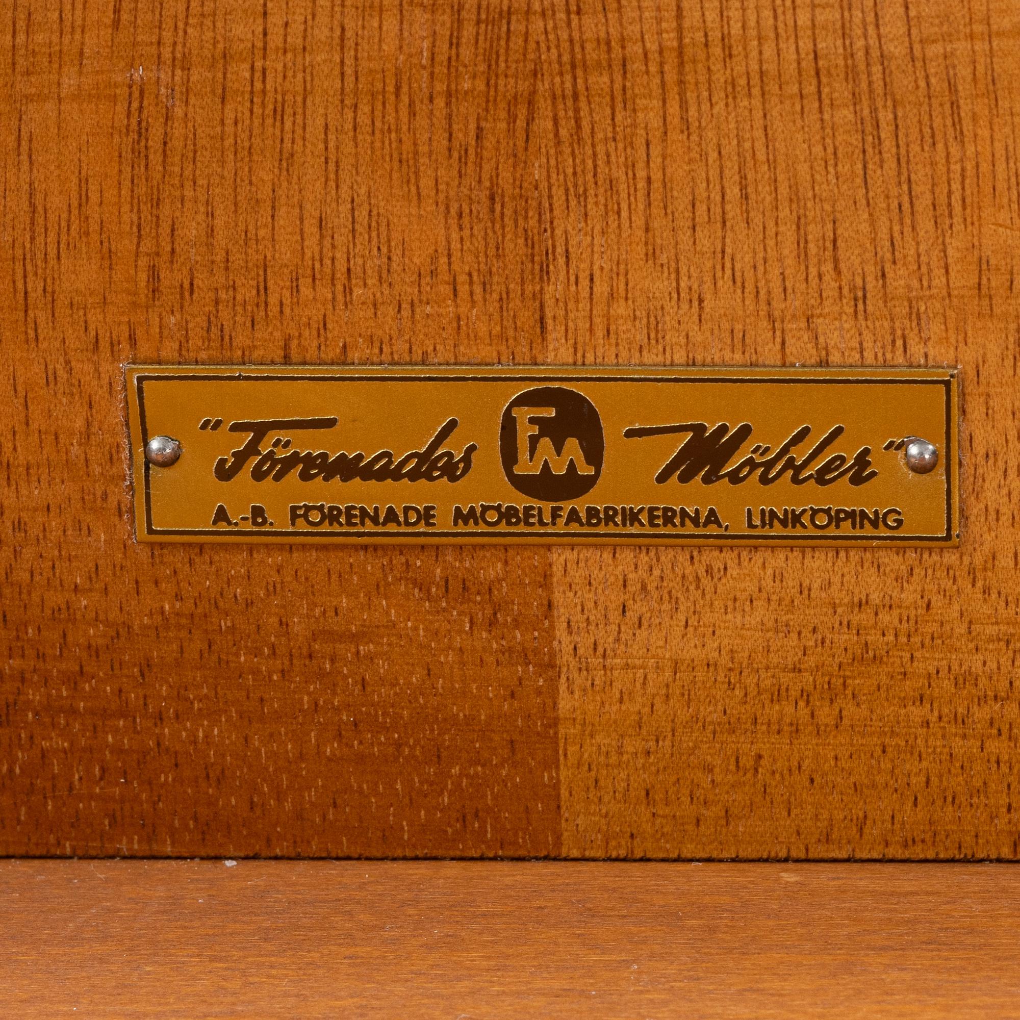 A Swedish Modern bar cabinet, AB Förenade Möbelfabrikerna, Lindköping, 1940's/50's.
