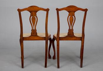 MÖBLEMANG, 5 delar, rokokostil, Holland sekelskiftet 1800/1900.