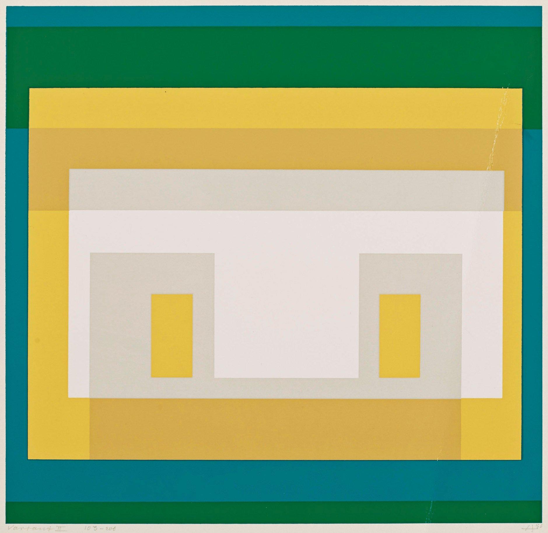Josef Albers, Ur: "Ten Variants".