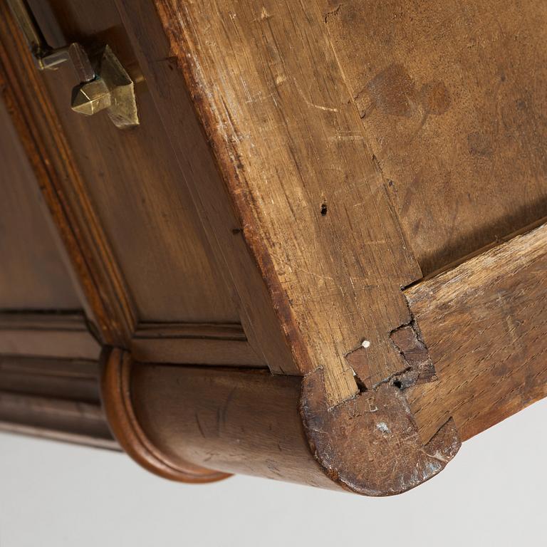 A Directoire late 18th century mahogany commode.