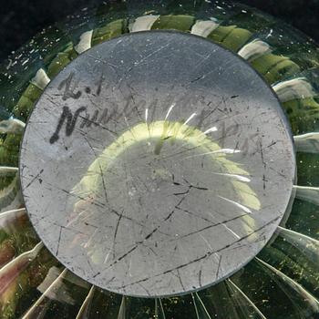 KAJ FRANCK, Four glass vases "Kaisla"(Reed). Three signed K. Franck Nuutajärvi Notsjö. 1950:s.