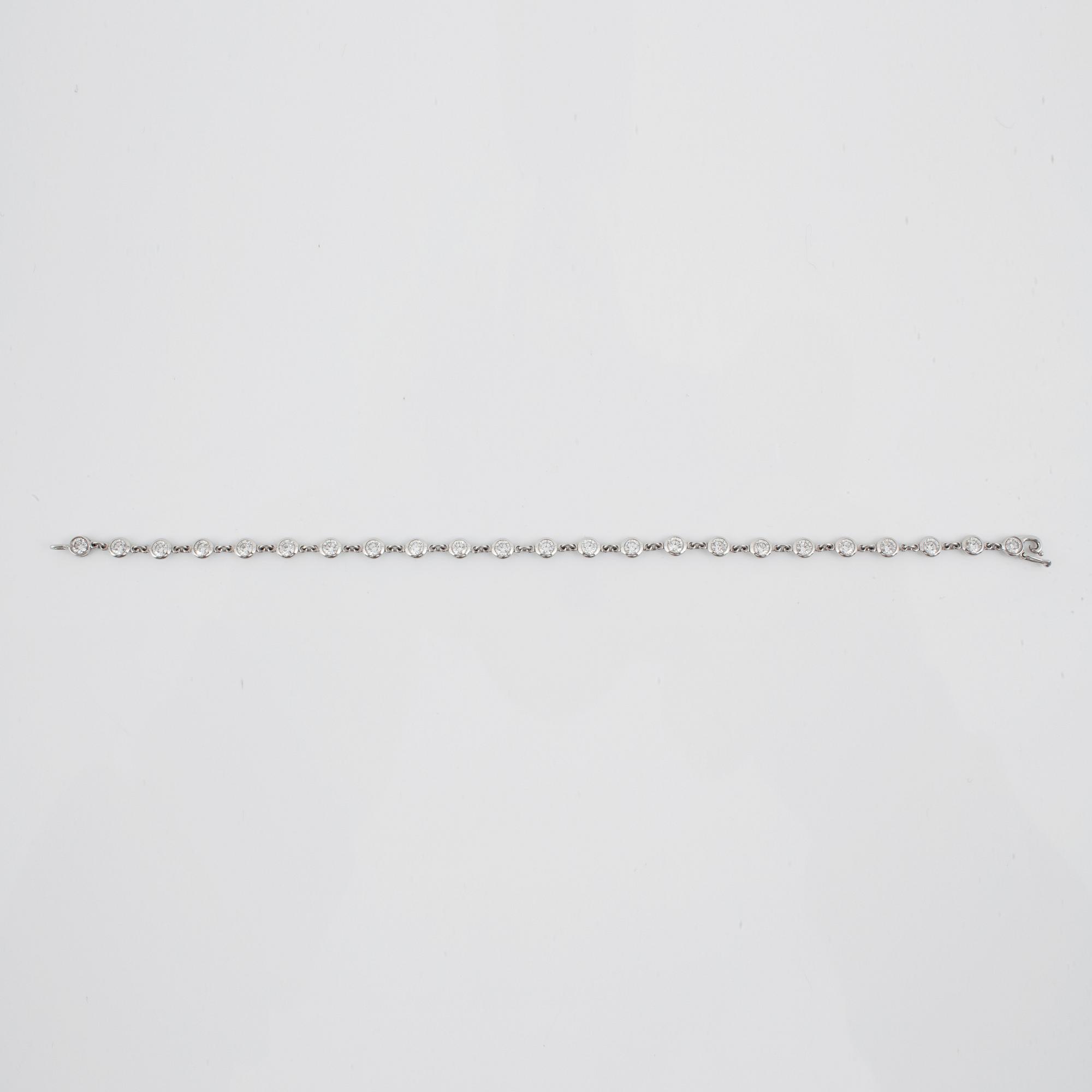 A Tiffany & Co brilliant-cut diamond, circa 2.30 cts in total, bracelet.