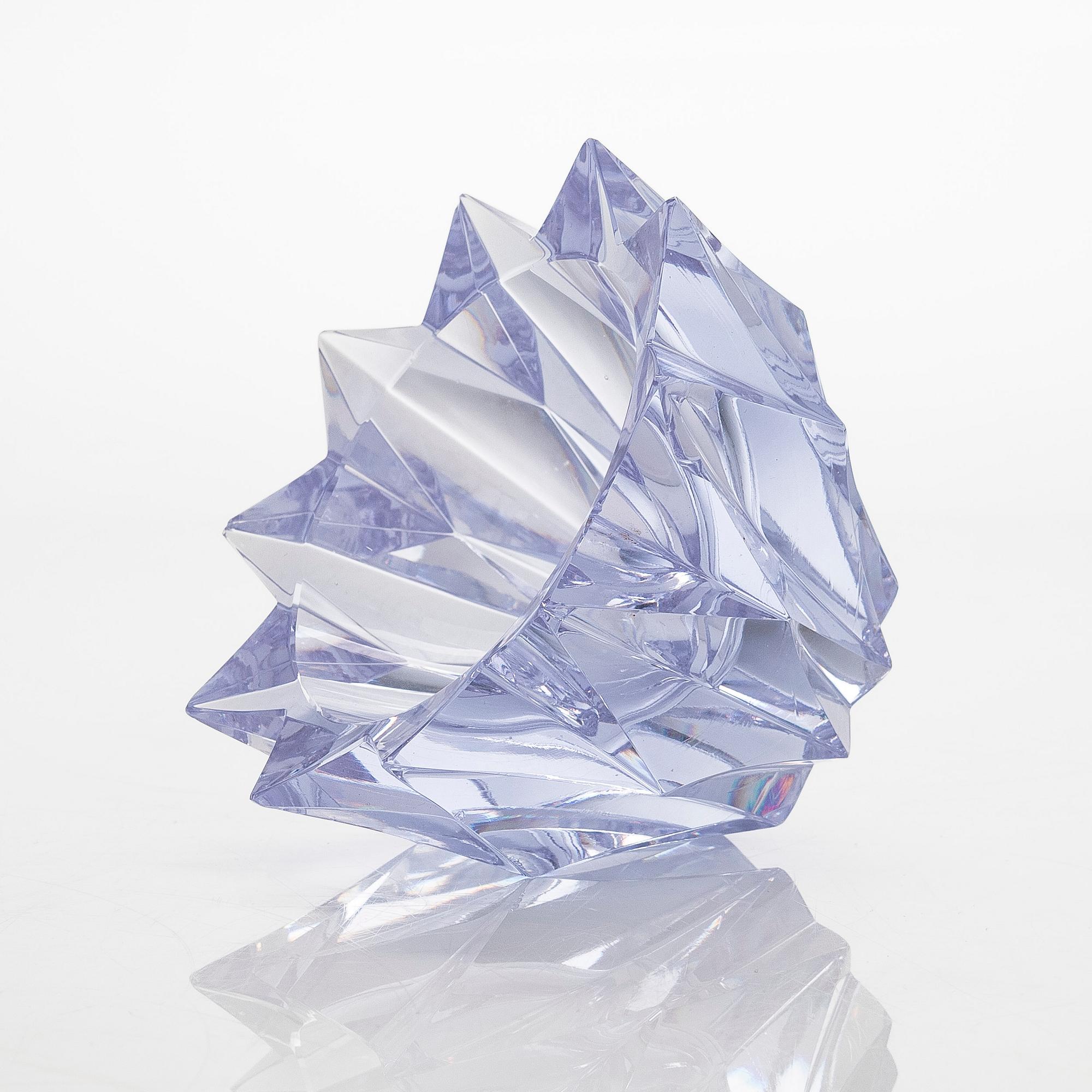 Aimo Okkolin, A 'Water Lily' bowl, signed Aimo Okkolin, Riihimäen Lasi Oy.