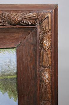 ANTON WAHLEDOV, ram, jugend, signerad och daterad 1906.