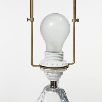 Daum, bordslampor, ett par, glas, Nancy, Frankrike, 1900-talets andra hälft.