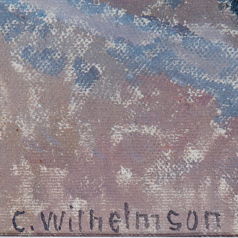 CARL WILHELMSON, canvas, signed Carl Wilhelmson. Plein air study on verso.