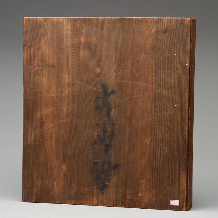 A large lotus leaf shaped tray, 19th Century.