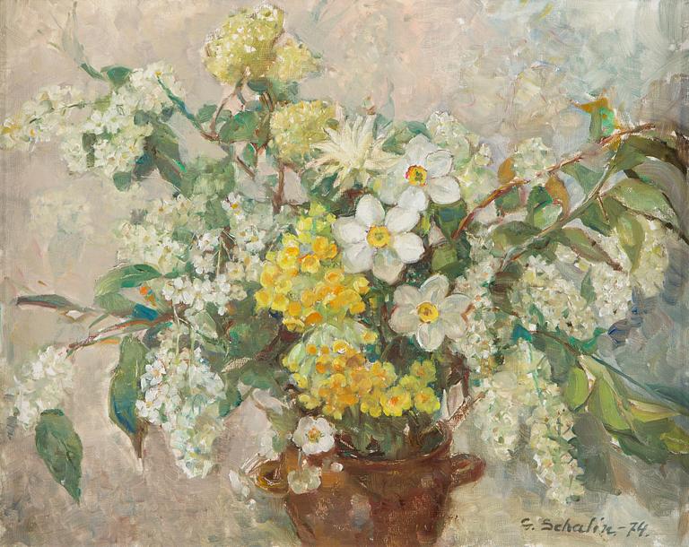 Greta Schalin, Flower still life.