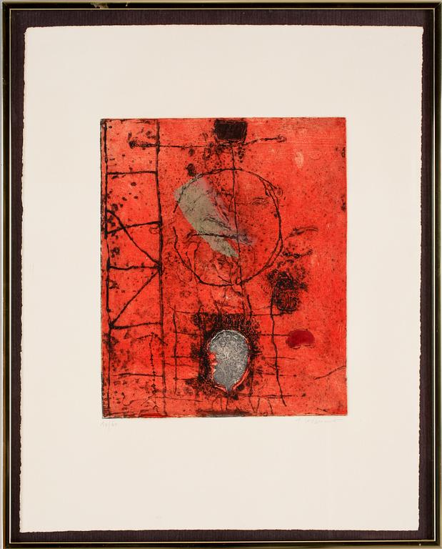 JAMES COIGNARD, karborundumetsning, sign o numr 10/60.