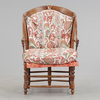 FÅTÖLJ, England, 1800-tal.